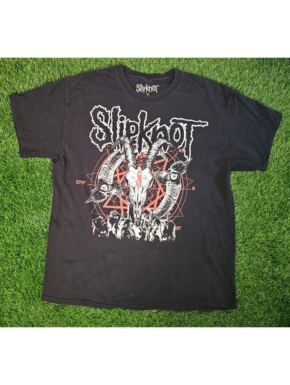 Slipknot 2021 Concert Tee Black Graphic Band T-Shirt XL